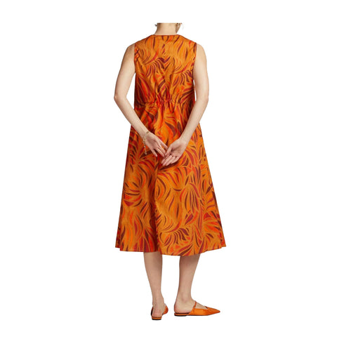 Elena Mirò Abito midi Abito Donna fantasia maniche rimovibili 46 - Francavilla Moda